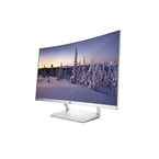HP 27-inch Curved LED Backlit Computer Monitor (White)
